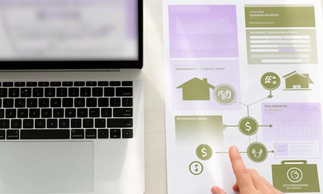 Singapore planning notes showing CPF, HDB and SRS figures beside a laptop